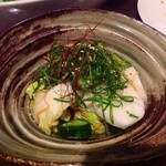 ひより　麦縄本舗　炭焼酒場 - Ｈ25.04　山芋の浅漬け￥３９０