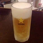 ひより　麦縄本舗　炭焼酒場 - Ｈ25.04　サッポロ黒ラベル生中￥４８０