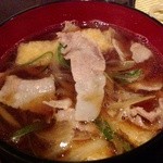 ひより　麦縄本舗　炭焼酒場 - Ｈ25.04　肉汁うどん￥６８０