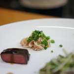 スタミナ苑 - ハツたたきとミノたたき