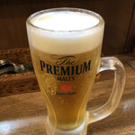 Spice食堂 - 生ビール（中ジョッキ）税込577円