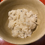 島宿　真里 - 生姜の胡麻ご飯