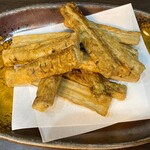 Fried burdock root