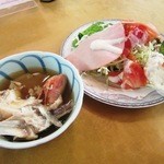 金沢白鳥路 ホテル山楽 - いしる汁＆Ｍｙ盛り付けのサラダ