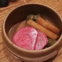 魚屋あらまさ 川崎店 - お新香の盛り合わせ