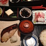 和食Dining　うお座 - 目鯛の柚庵焼とミニ刺身定食