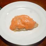 レストラン イコブ - スズキの明太ソース焼き　2013.4.23