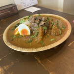 スパイスカレー あかつ亭 - ◎大根と鯖のカレー¥990の1種盛り一択！
◎砂肝マサラ¥220
◎卵のピクルス¥110
総計¥1.320