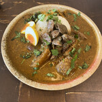 スパイスカレー あかつ亭 - ◎大根と鯖のカレー¥990の1種盛り一択！
◎砂肝マサラ¥220
◎卵のピクルス¥110
総計¥1.320