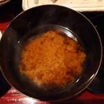 銀座 しのはら - 蕎麦米の赤出汁