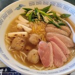 麺処 若武者 弐號店 大正浪漫 ラーメン 名物温泉ぶためし みどり湯食堂 - 彩りが好い。