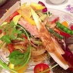 厳選地酒と本格焼酎の店 うみんちゅ - Ｈ25.04　うみんちゅ風、バンバンジーサラダ