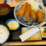 堂島かつの - ヘレ&魚フライ（秋鮭）定食