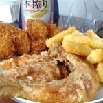 からあげ屋さん - 特大もも肉・串カツ・コーンボール・チー棒（チーズの衣揚げ） 