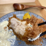 とん汁と玄米の店 檍食堂 - ささみなのにジューシーで柔らかく満点！