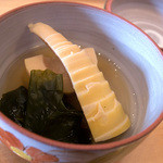 味処 銀の里 - 今日の温物は「若竹」。タケノコも美味しいけどワカメも美味しかった－。