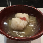 多満喜 - 先付　鱧と秋茄子