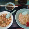 いち福 - えびチャーハン　ミニ麻婆豆腐