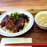 鍛冶屋餃子 - 　控肉飯セット (コンローハン)　　1200円