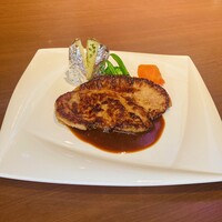京丹波高原豚ロース肉のステーキ　日本風