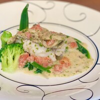白身魚の白ワイン蒸し　デュグレレ風
