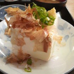 あほだら亭 - 豆腐のアップ。