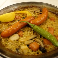 EX marunouchi - チョリソーとキノコのパエリア