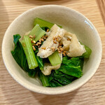 Ryu-my Cafe - 小松菜のお浸し。