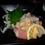Hakata Ichibandori Ishokuya Arai - 鶏のたたき美味です。