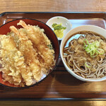 食事処なかやま - 天丼そば付き