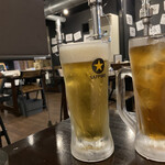 Sumibiyakiniku Nikusashi Nikushiki - ビール、ウーロン茶