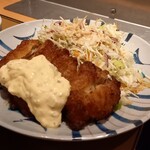 やよい軒 - チキン南蛮？、少し焦げたのか？