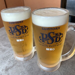 Takoyaki Sakaba Takofuku - パーフェクトサントリービール
