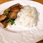 レストラン シェモア - 生マグロ　ホホ肉とテールのステーキ