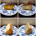 DAIBAN COFFEE cafe - 別の日テイクアウト。かぼちゃのバスクチーズケーキ、プレーンバスクチーズケーキ、オレンジのシフォン、バナナのシフォン各540円✨