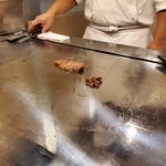 Teppanyaki Roin - お肉焼いてます