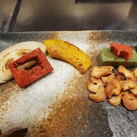 鉄板焼 ロイン - 焼き野菜