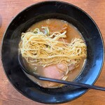 丸福ラーメン - ストレート中細麺