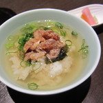 天ぷら　酒菜　醍醐 - 最後の食事　鯛茶漬け