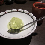 天ぷら　酒菜　醍醐 - デザートは抹茶のアイス