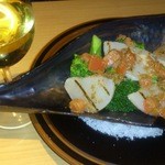 貝や しるひ - 平貝とブロッコリーのアンチョビ炒め950円