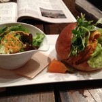 麹町カフェ - カフェタイムのサンドイッチセット