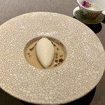 茶禅華 - アイスクリーム　黒タピオカ