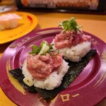 Sushi Ro - ダブル天然インド鮪ねぎとろ(165円)です。