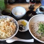 ウエスト - 一番お気に入りの元祖かきあげ丼セット（冷たい蕎麦編）