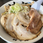 Jikasei Futomen Watanabe - DXらー麺大1,050円　開店当時に比べるとだいぶ劣化したなー