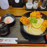 極楽うどん Ah-麺 - 鶏玉ぶっかけ中盛 税込940円
