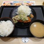 松乃家 - ネギ塩チキンかつ定食 税込500円