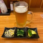 Tadaki - 生ビール & 突き出し