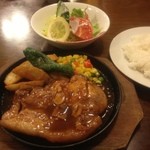 だいよし食堂 - ポークソテー定食1260円